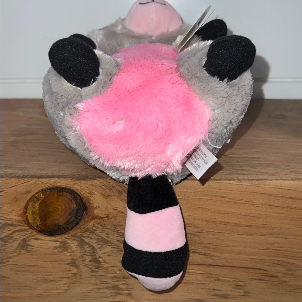 Ty Pink and Gray Raccoon Plush Toy - Picture 5 of 11